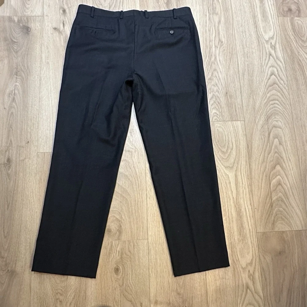 Lauren Ralph Lauren Dress Pants‎ Men's 36x28.5 Blue Check Plaid 100% Wool Preppy